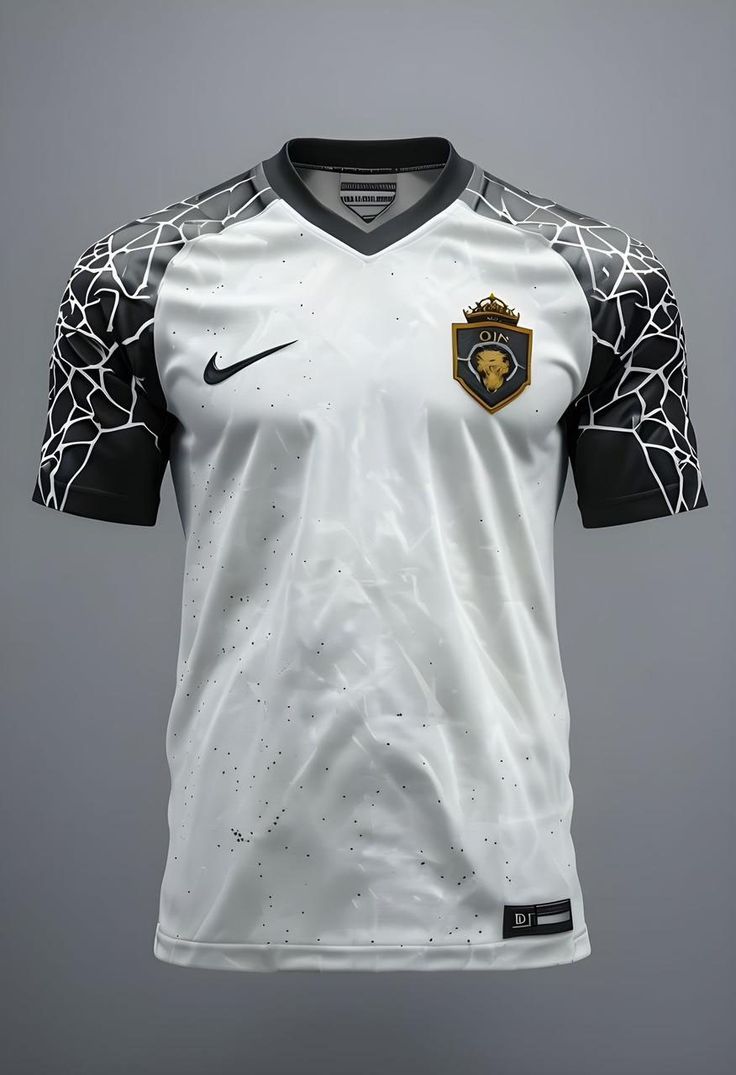 White patterned football jersey